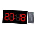 thumbnail image 2 of simhoa Affichage LED Horloge 3D Numérique avec Télécommande pour Gym Bureau École Bureau Hôtel, Chiffres Rouges, 2 of 8