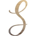 thumbnail image 1 of Unpainted Wood Letter S Craft, Paintable 3'' Tall Wood Alphabet Letter, DIY Nicholia Script Font, 1 of 3