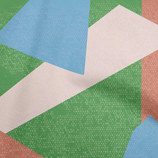 oneOone Cotton Cambric Brown Fabric Geometric Abstract Random Shapes Sewing Craft Projects Fabric Prints By Yard 56 Inch Wide
