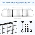 thumbnail image 4 of PawHut Dog Car Barrier, 36"-60" Adjustable Vehicle Pet Barrier Safety Guard, 4 of 10