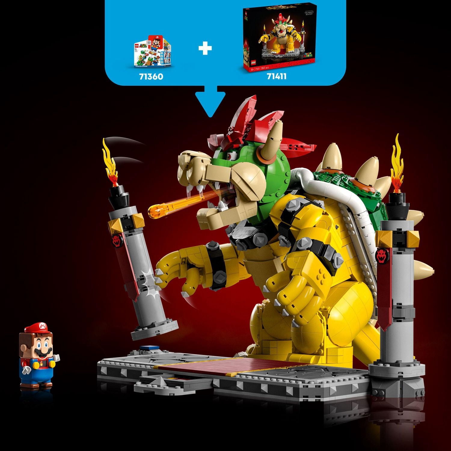 LEGO Super Mario Le Mighty Bowser 71411 Ensemble de construction (2807 pièces)