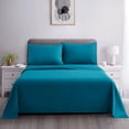 thumbnail image 4 of Marina Decoration 600 Thread Count Ultra Soft Deep Pocket Hotel Standard Solid Bedding Long Staple Percale Cotton All Season Sheet Set with Pillowcase, 4 of 7