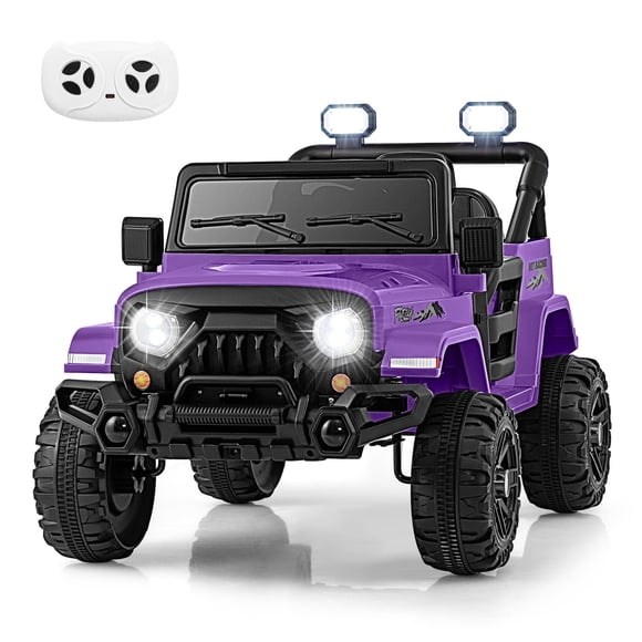 OLAKIDS Camion à Chevaucher, Véhicule Électrique 12 V à Pile pour Enfants avec Télécommande, Bluetooth, Affichage de l'Alimentation, Lumières DEL, Lecteur de Musique, Jouet à Chevaucher pour Garçons et Filles de 3+