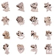 thumbnail image 4 of 10Pcs Hollow Out  Tree Snowman Christmas Wooden Pendants Hanging Ornament, 4 of 9