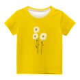 thumbnail image 4 of TopLLC Manches Courtes Col Rond Blouses & Chemises Chemises pour Enfants T-Shirt Graphique Manches Courtes Col Rond Crop Top pour 3-14 Ans Filles et Garçons T-Shirt Tee Blouse Fille, 4 of 4