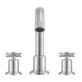 thumbnail image 3 of Ancona Uomo Robinet de Salle de Bain à 3 Trous à Poignée Croisée Grand, 3 of 6