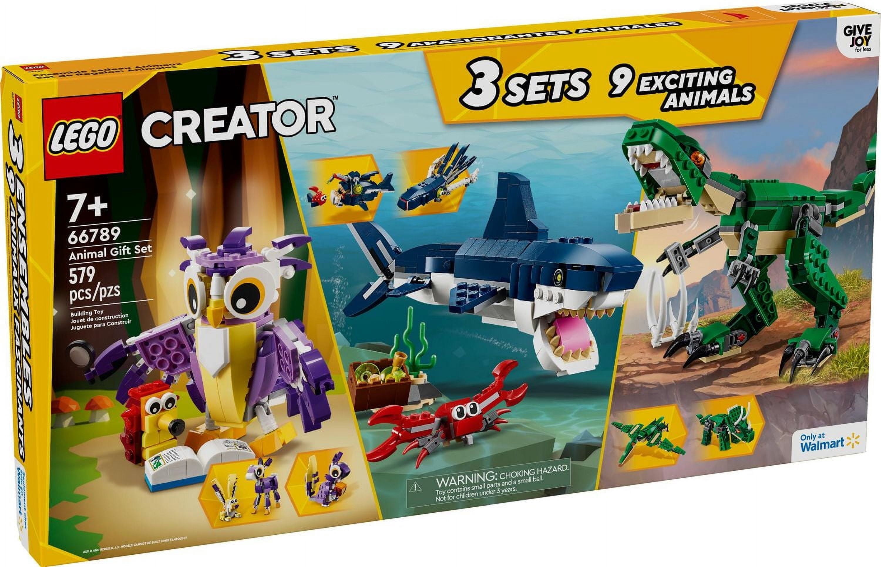 LEGO Creator Animal Gift Set, Build and Rebuild 9 Exciting Animal Toys in 1 Box, Gift for Nature Lovers, 66789
