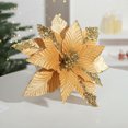 thumbnail image 1 of Gold Powder Sequin Velvet Christmas Flower 31cm Simulation Flower Christmas High End Gold Decorative Flower, 1 of 6