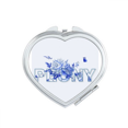 thumbnail image 1 of Peony Porcelain Blue Quiet Mirror Travel Magnification Portable Handheld Pocket Makeup, 1 of 3