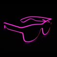 thumbnail image 3 of Light up El Wire Neon Rave Glasses Glow Flashing LED Sunglasses Costumes For Party, EDM, Halloween, 3 of 4