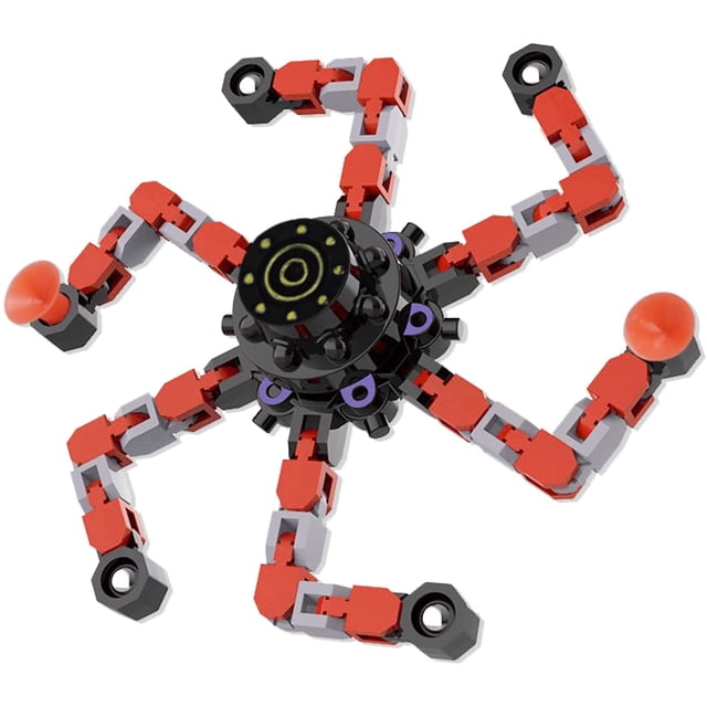 Chaîne Transformable Anti-Stress Fidget Spinner Déformable Toupie Bricolage Décompression Jouets de Bout des Doigts pour Enfants Adultes