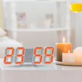 thumbnail image 1 of Fridja Liquidation d'Été Réveil Numérique à DEL, Horloge Murale pour Adolescents, Mode Nuit Réglable Horloge Électronique de Table Horloge Murale pour Salon, Chambre et Bureau, 9,3 Pouces X 3,3 Pouces, Orange, 1 of 5