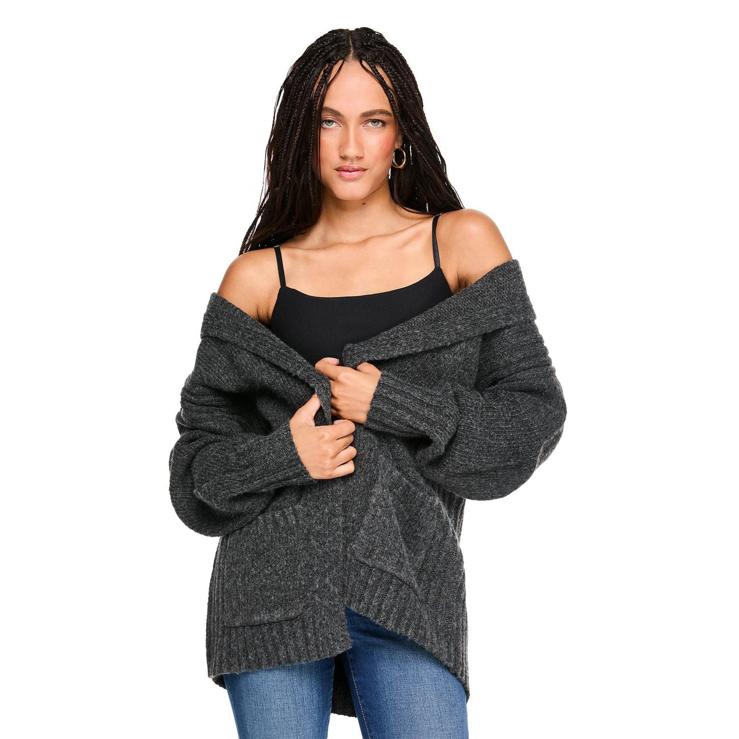 Cardigan ouvert à capuchon Wild Skye pour femmes