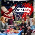 thumbnail image 1 of Meitianfacai Independence Day Decorations Congratulations Independence Day Banner Holiday Party Decorations Hanging Flags Patriotic Decorations Photo Backdrops, 1 of 7