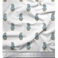 thumbnail image 1 of Soimoi Rayon Fabric Leaves & Paisley Block Printed Fabric 1 Yard 42 Inch Wide, 1 of 3