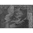 thumbnail image 1 of Ahgly Company Machine Washable Indoor Rectangle Transitional Charcoal Black Area Rugs, 2' x 4', 1 of 7