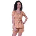 thumbnail image 1 of Moomaya Pyjama en Coton pour Femmes, Ensemble de Nuit 2 Pcs avec Shorts, Ensembles de Pyjama avec Shorts, 1 of 7