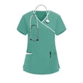 thumbnail image 1 of HongQid Scrub Tops for Women — Classic Fit, Pocket, Four-Way Stretch, Anti-Wrinkle, 1 of 5