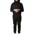 thumbnail image 1 of LUXUR Mens Hoodies Sweatsuit Hooded Sweatshirts+Pant Outfits Zipper Jogger Sets Regular Fit Tracksuit Set Two Pieces Black XL, 1 of 3
