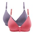 thumbnail image 1 of Timegard 2pc Wireless Bras for Women Breathable Comfort Adjustable Strap High Support Everyday Bralette, 1 of 2