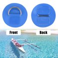 thumbnail image 4 of Unique Bargains 6pcs 6cm Bleu D Anneau Patch PVC en Acier Inoxydable Forme Ronde D Anneaux pour Kayak de Bateau Gonflable, 4 of 7