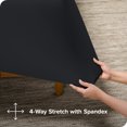 thumbnail image 2 of Bare Home Ultra-Soft Stretchy Sheet Set - Premium 1800 Collection - Deep Pockets - 4 Piece - Full, Black, 2 of 8