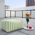 thumbnail image 2 of Jaxx Leon Outdoor Bean Bag Ottoman, Lime Stripes, 2 of 4