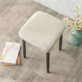 thumbnail image 4 of Harpily Vanity Stool Covers Square Dining Chair Seat Covers for Wedding Party Bar Hotel Stretch Stool Cover With Non Slip Design, 4 of 4