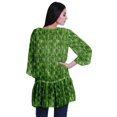 thumbnail image 4 of Moomaya Cardigan Court Imprimé en Georgette de Viscose à Manches Longues pour Femmes, 4 of 5