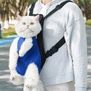 TOUMENY Pet Backpack, Mesh Breathable Carrier for Outdoor Adventures, Ergonomic Design Ensures Comfortable Travel for Small Dogs and Cats