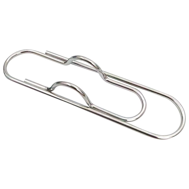 Metal Pen Clips,Paperclip Pen Holders for Notebooks and Papers,Multifunctional Pen Clips,Portable Metal Paper Clips,Pen Holder Clip for Notebook,Books,Planner,Journals,Clipboard and Paper,Silver 1PCS