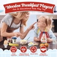 thumbnail image 2 of Play Food Sets, Kitchen Toys, Kitchen Set for Girls 3 Year, Wooden Pretend Play Kitchen Accessories Kids Cutting Food, Pretend Play Fake Food Toys for 3 4 5 6 7 Years Girls Boys, 2 of 8