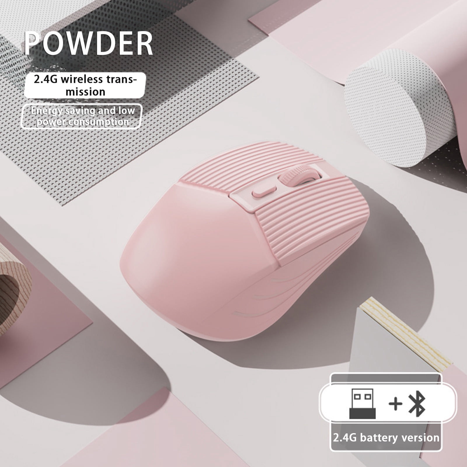 TopLLC Wireless 2.4G Silent Mouse Desktop Laptop Wireless Mouse (battery Type)