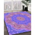 thumbnail image 3 of Ahgly Company Tapis d'Intérieur Lavables en Machine, Carrés, Transitionnels, Pourpre, 3 of 7
