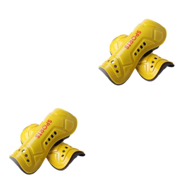 maskred Adult Knee Support Comfortable And Injury Prevention Sports Protection Leg Sleeves Adjustable teen yellow 2Set