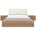 thumbnail image 1 of Jane 4-Piece Queen Size Bedroom Set with Bed, Upholstered Headboard and 2 Nightstands, 1 of 7