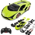 thumbnail image 1 of Lamborghini Sian DIY RC Car Kit 1:18 Scale Buildable Remote Control Car, STEM Assembly Toy with 2.4GHz for Kids & Adults, 1 of 10