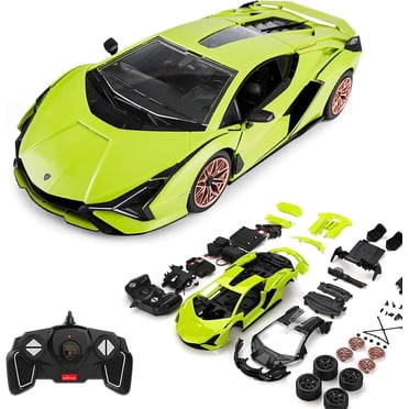 Lamborghini Sian DIY RC Car Kit 1:18 Scale Buildable Remote Control Car, STEM Assembly Toy with 2.4GHz for Kids & Adults