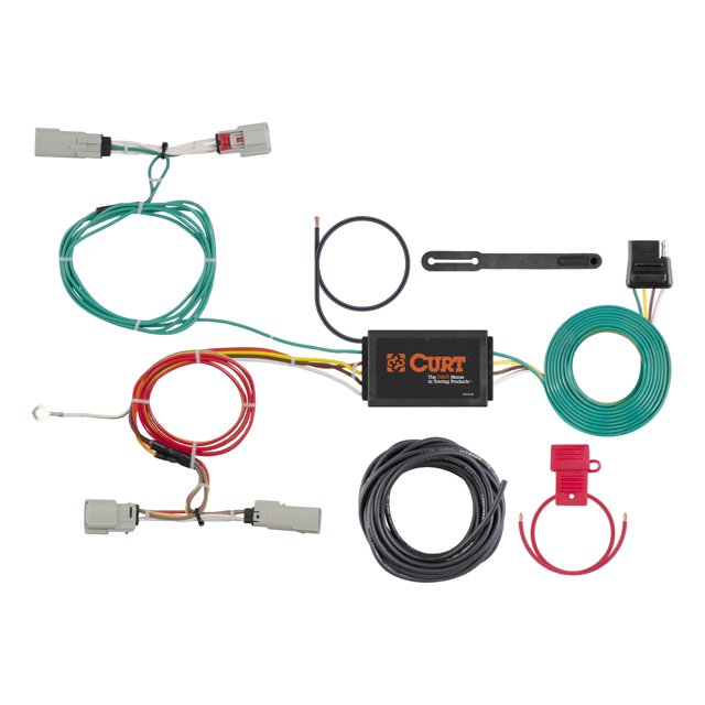 Curt Hitch 56298 Trailer Wiring Connector T Connector; With 4 Way Flat Trailer Connector