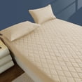 thumbnail image 4 of Fitted Sheet, Mattress Protector Cover, Quilted Pocket Sheet, Winter Warm, Breathable, Non-Slip Skin-Friendly Bedding, All-Season Comfort, Machine Washable, 4 of 9