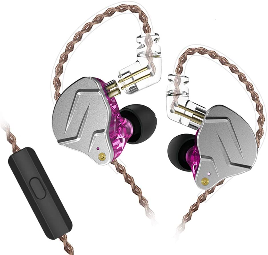 KZ ZSN Pro Earbuds New Yinyoo 1DD 1BA HiFi Monitor Earphones Noise Cancelling Wired Earbuds Balanced Armature Dynamic