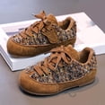 thumbnail image 2 of Dakaela Espadrilles Rétro pour Tout-Petits Garçons Bout Rond à Lacets Course Marche Tennis Chaussures en Suède Uniforme Scolaire Décontractées Richelieus Chaussures Habillées Kaki 8.5, 2 of 7
