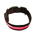 thumbnail image 2 of Pet Dog Puppy Nylon Glow in the Dark Collar LED Light Soft Adjustable Neck Strap, 2 of 8