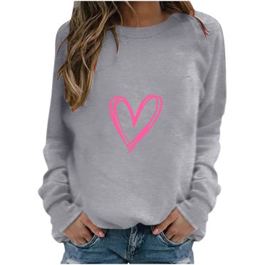 hoksml Chandail pour Femmes, Mode Chandail Décontracté à Manches Longues à Col Rond Imprimé pour Femmes Hauts Blouse Chandails d'Automne Liquidation