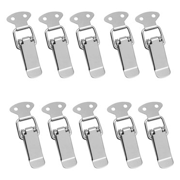 Matériau de Haute Qualité Loquet à Bascule à Ressort, Boîtier en Acier Inoxydable et Pince de Coffre pour Boîte à Outils Surface Lisse, Boucles Anti-Corrosion en Forme de Canard, Adaptées aux Applications de Tiroir d'Armoire