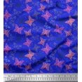 thumbnail image 1 of Soimoi Poly Georgette Fabric Dot & Butterfly Printed Fabric 1 Yard 52 Inch Wide, 1 of 3