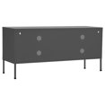 thumbnail image 3 of vidaXL Meuble TV - Acier Anthracite, 105x35x50 cm, 3 of 5