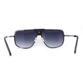 thumbnail image 2 of Mobster Flat Top Rimless Luxury Sport Fashion Racer Sunglasses Silver Smoke, 2 of 4