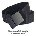 thumbnail image 3 of Three Generations Of Metal Plate Buckle Casual Men'S Belt Durable Nylon Belt, 3 of 4