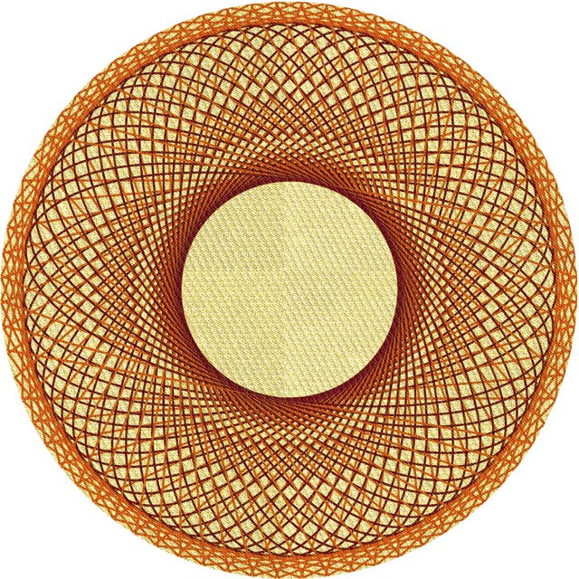 Ahgly Company Tapis d'Intérieur Ronds Transitionnels Lavables à la Machine, Brun Acajou, 6 Pieds Rond